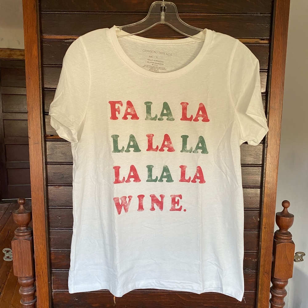Wine Christmas Graphic Tee